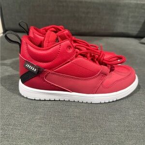 Youth Jordan Fadeaway GS 'Gym Red' sneakers, model code AO1331-600